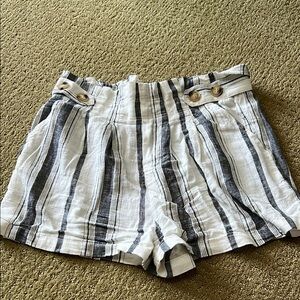 Striped Paperbag Shorts